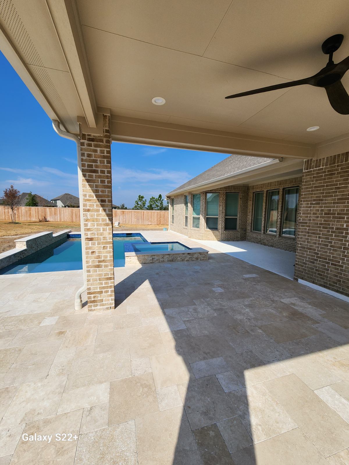 A finished Luxury Pavers driveway project in Houston, TX