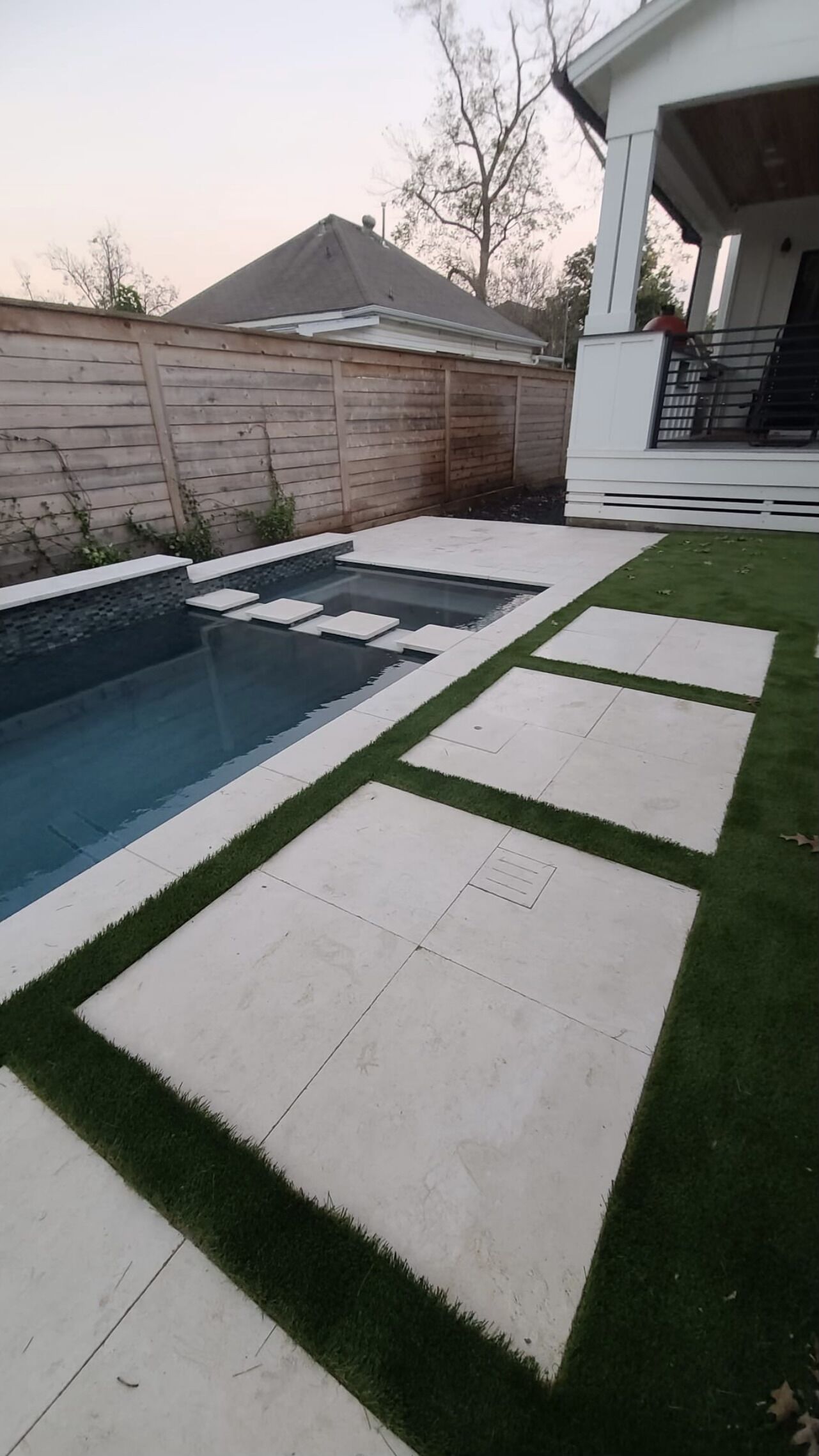 Luxury Pavers herringbone paver driveway in Houston, TX
